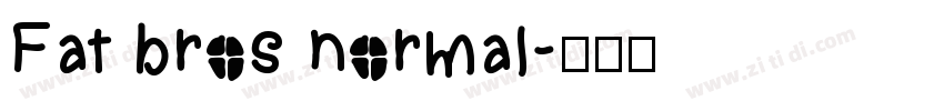Fat bros normal字体转换